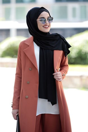 Rabia Kiremit İkili Takım Tesettür Elbise